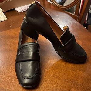 Elegant Black Gentle Souls Loafers for Women